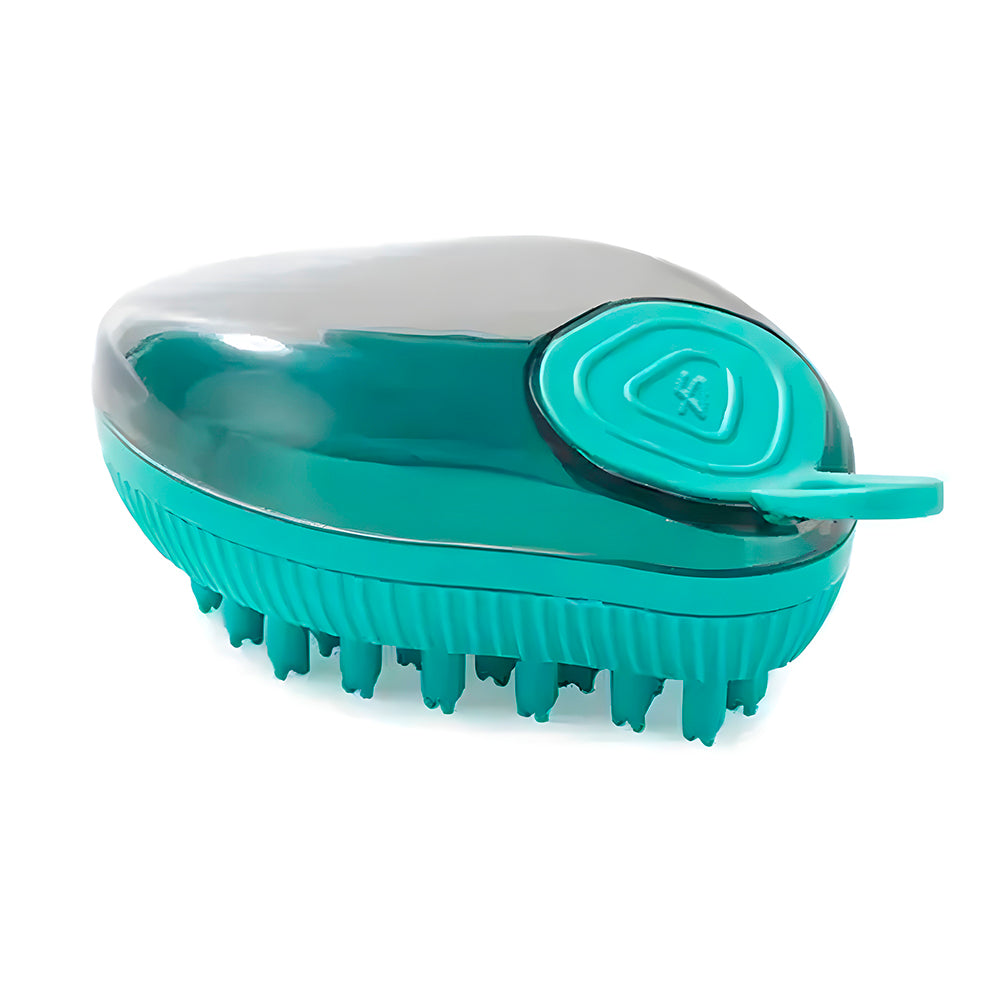 Cepillo de baño con jabonera para mascotas
