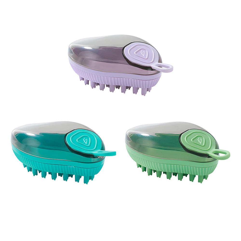 Cepillo de baño con jabonera para mascotas