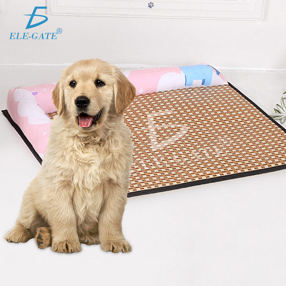 Tapete de ratán con almohada para mascotas