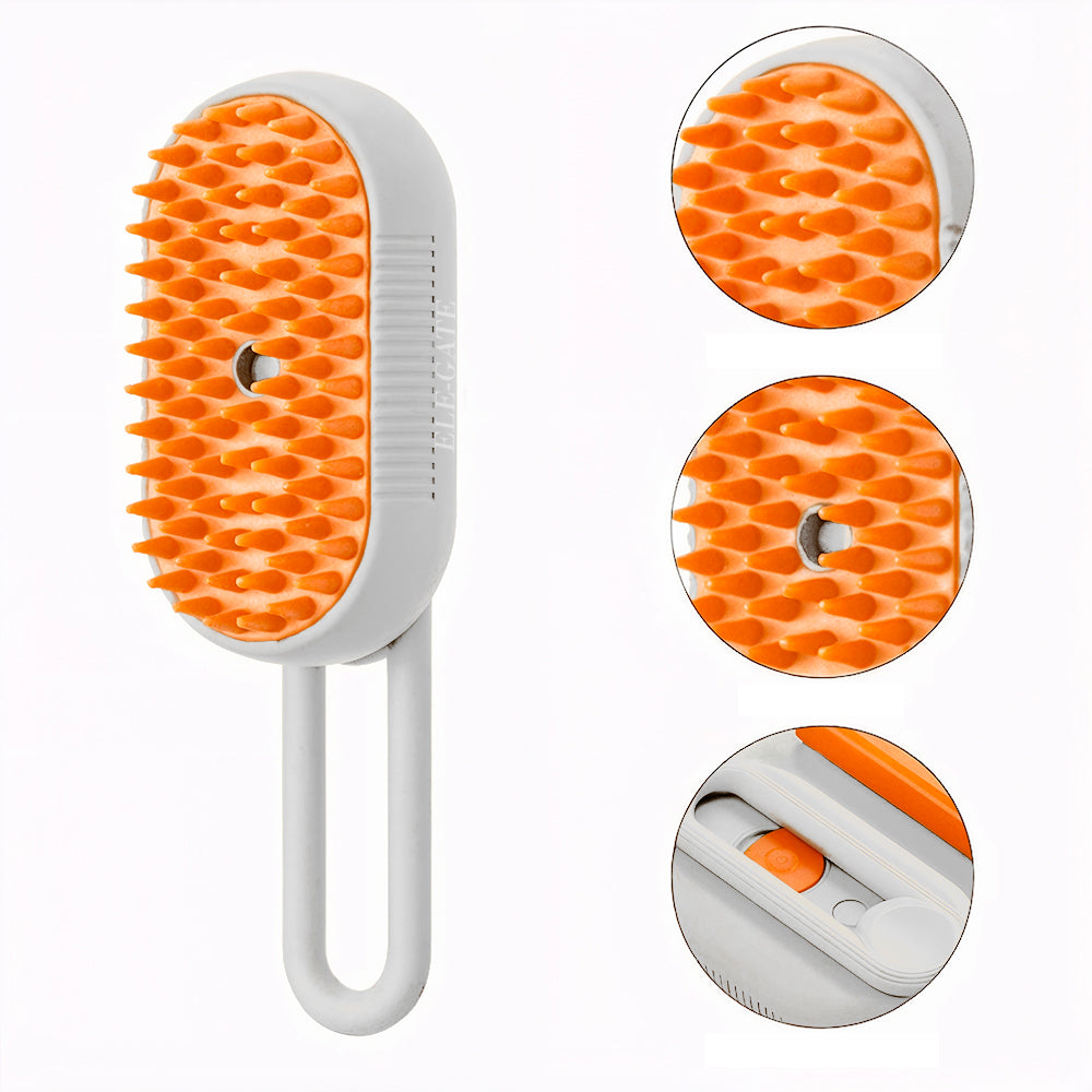 Cepillo con vaporizador USB para mascotas