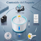 Fuente bebedero automática rosa para mascotas