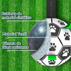 Pelota de fútbol con correas para perro
