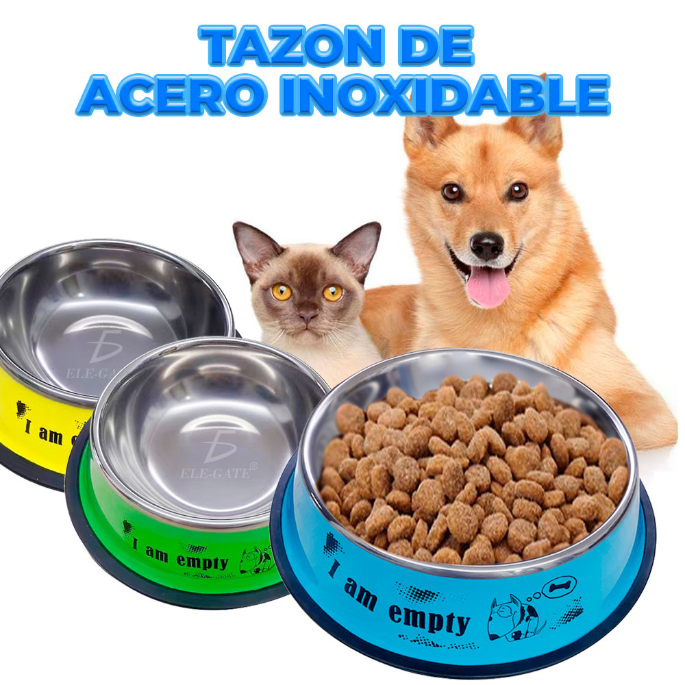Cuenco de acero inoxidable para mascotas