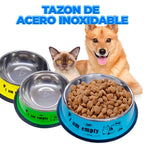 Cuenco de acero inoxidable para mascotas