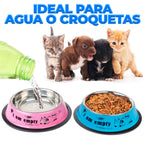 Cuenco de acero inoxidable para mascotas