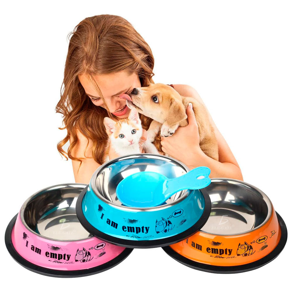 Cuenco de acero inoxidable para mascotas