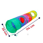 Túnel plegable colorido para gatos