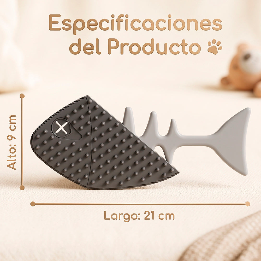 Cepillo multifuncional quita pelo para mascotas