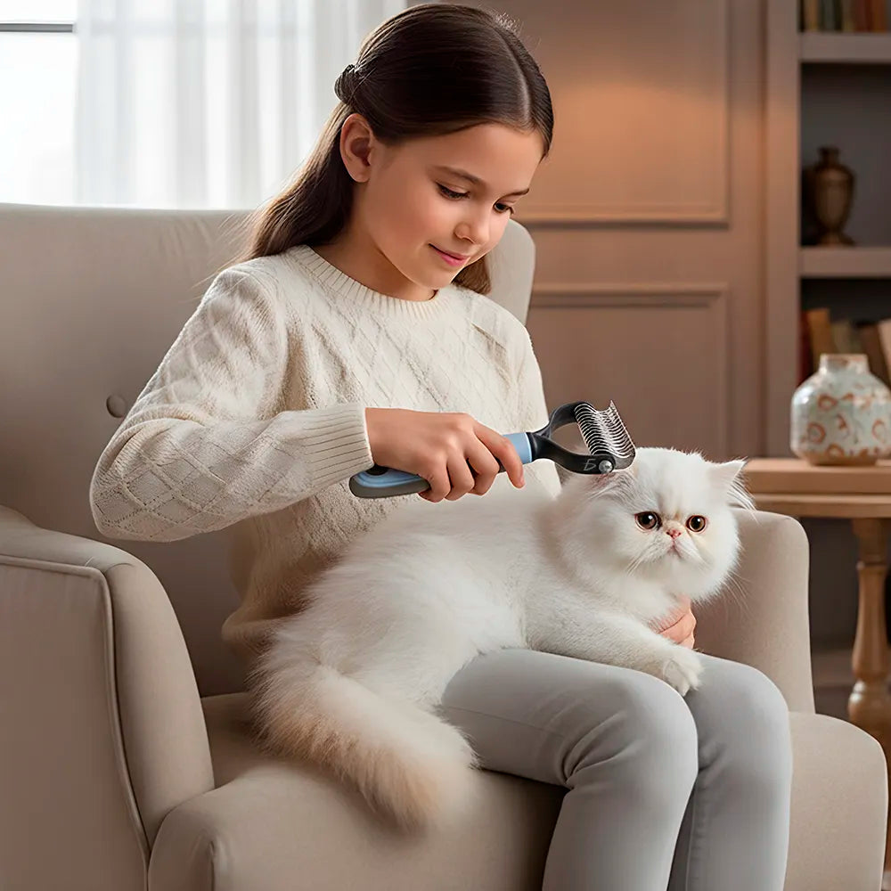 Rastrillo Deslanador para Perros y Gatos