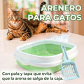 Arenero Plástico para Gatos con Pala — imagen 1