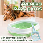 Arenero Plástico para Gatos con Pala — imagen 1