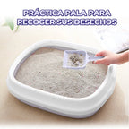 Arenero Plástico para Gatos con Pala — imagen 3