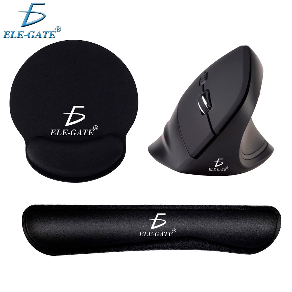 Kit de mouse vertical, mouse pad y almohadilla para teclado