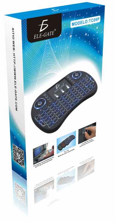 Mini teclado inalámbrico con touchpad