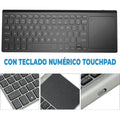 Teclado Bluetooth 2.4G con Touchpad y Teclado Numérico
