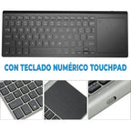 Teclado Bluetooth 2.4G con Touchpad y Teclado Numérico