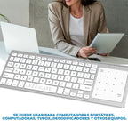 Teclado Bluetooth 2.4G con Touchpad y Teclado Numérico — imagen 3