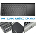 Teclado inalámbrico con touchpad y teclado numérico