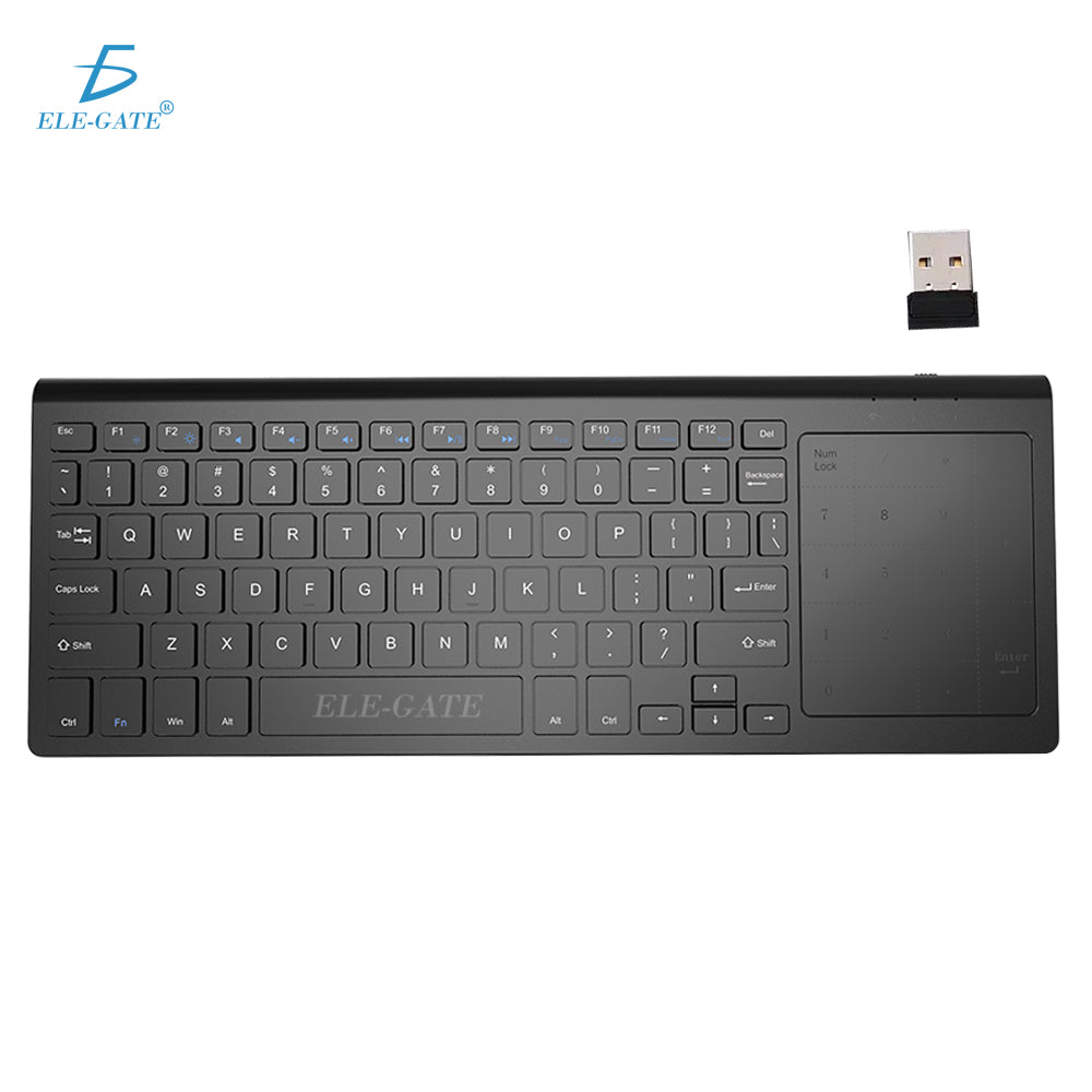 Teclado inalámbrico con touchpad y teclado numérico