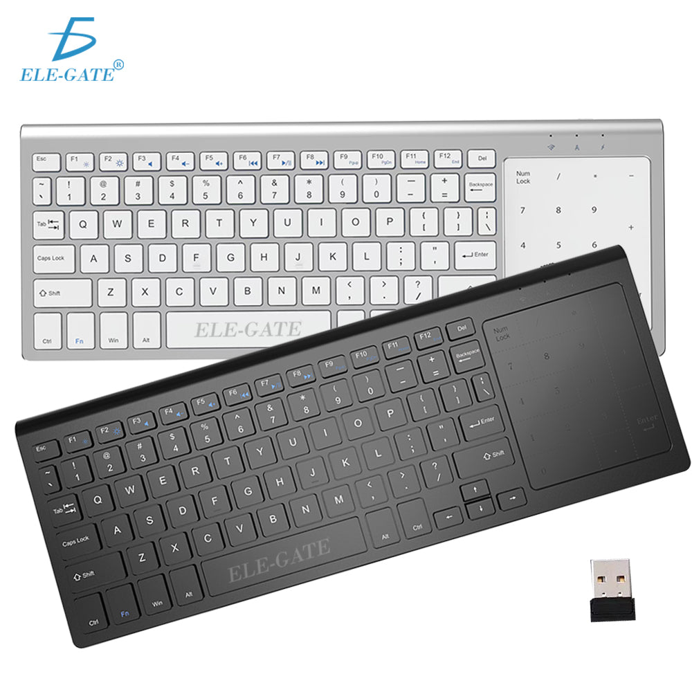 Teclado inalámbrico con touchpad y teclado numérico