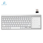 Teclado inalámbrico con touchpad y teclado numérico
