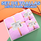 Juego de 3 toallas de algodón
