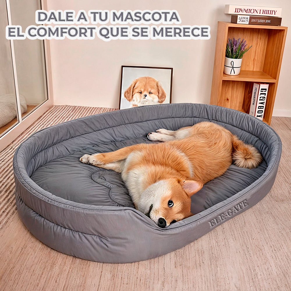 Cama grande impermeable para perro