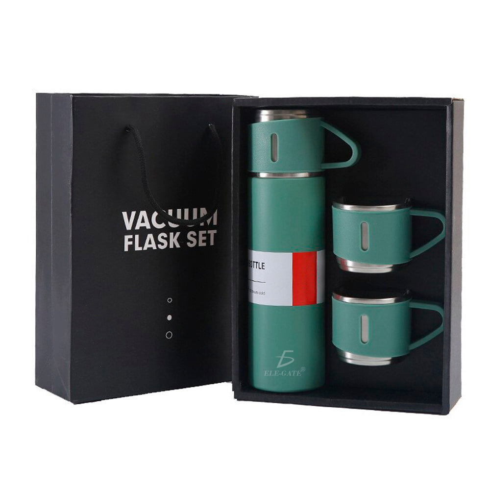 Termo de acero inoxidable con tazas