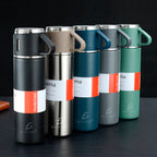 Termo de acero inoxidable con tazas