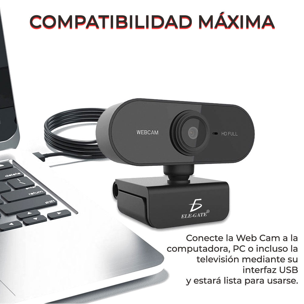 Webcam USB 1080p con micrófono