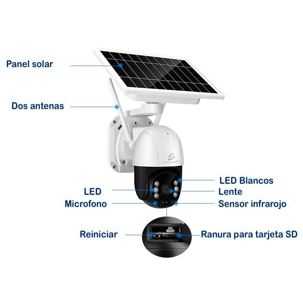 Cámara domo solar 4G