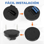 Cámara domo simulada con luz LED roja