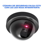 Cámara domo simulada con luz LED roja