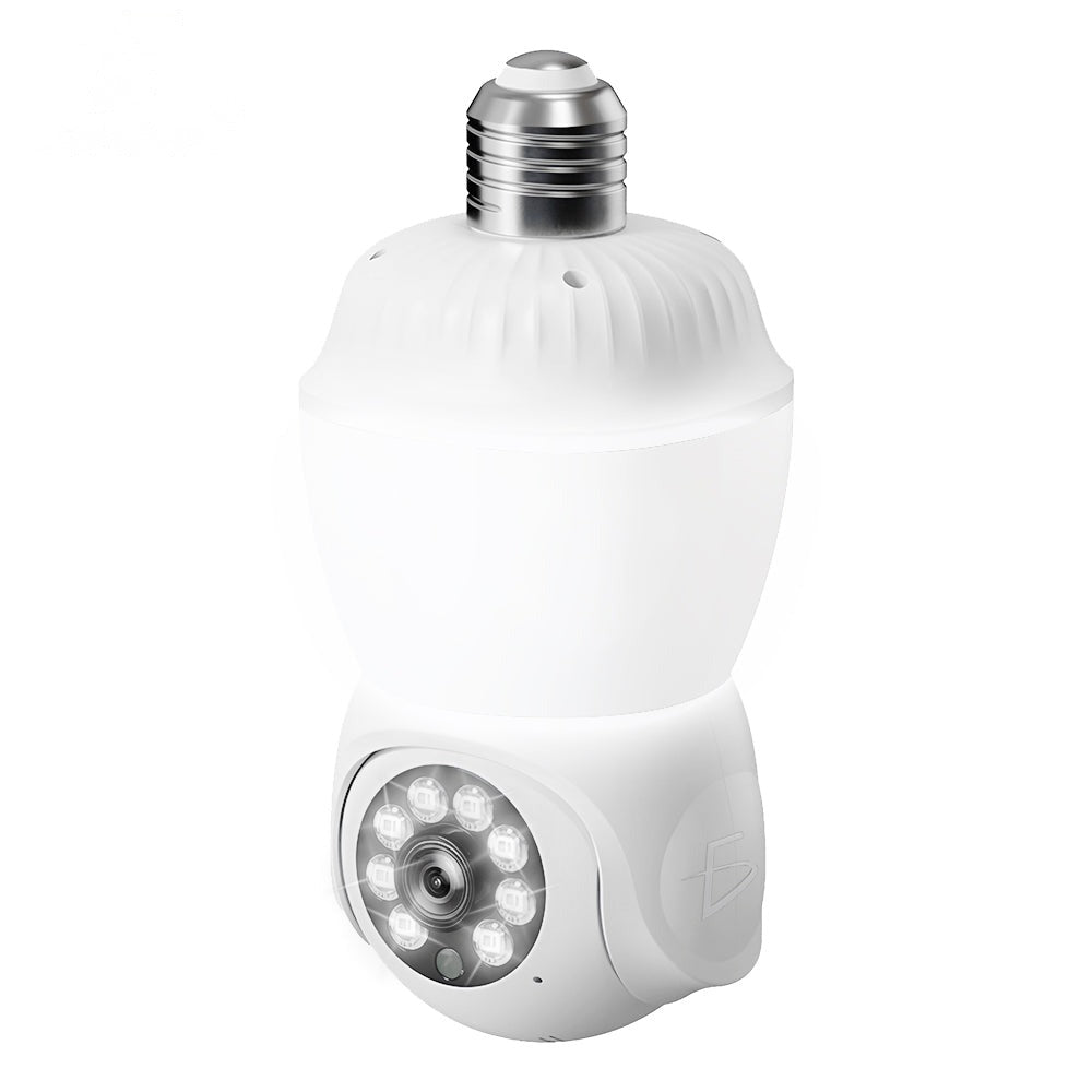 Foco LED con cámara WiFi 1080p, giro 355° y visión nocturna