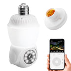 Foco LED con cámara WiFi 1080p, giro 355° y visión nocturna