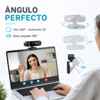 Webcam 4K con clip para monitor