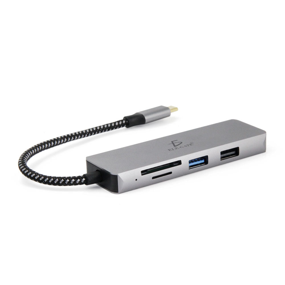 Hub USB-C con HDMI, USB, SD y microSD