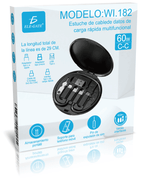 Organizador compacto de cables de datos