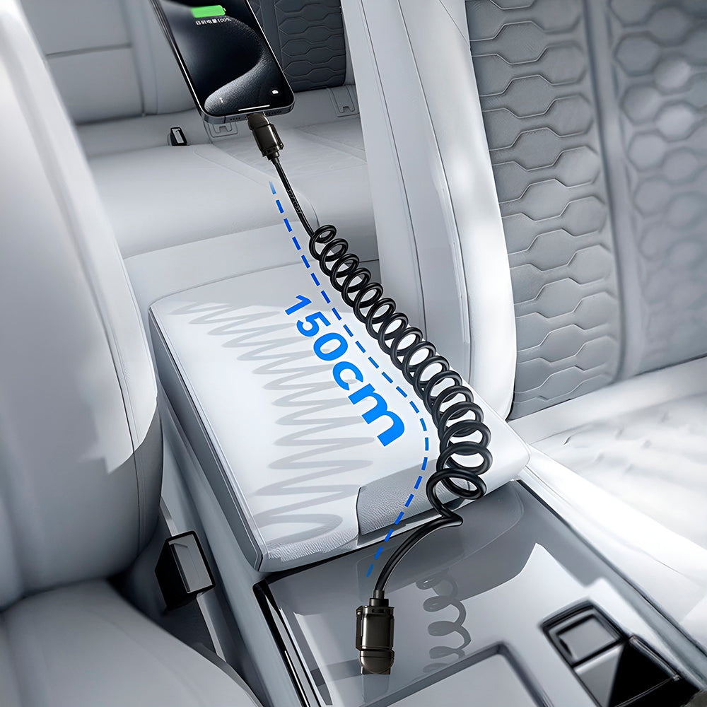 Cable de carga en espiral para coche