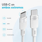 Cable USB-C 60W — conectores