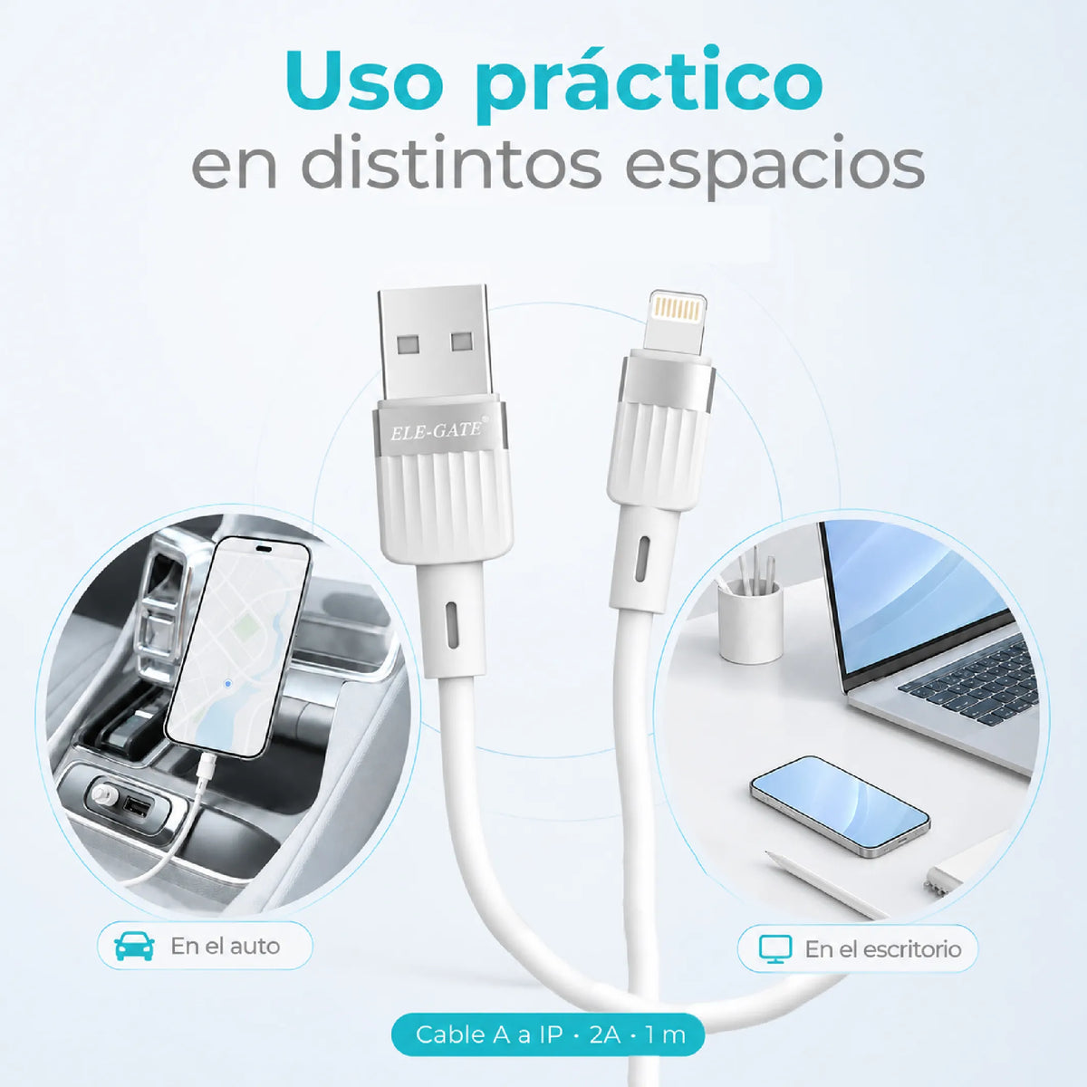 Cable Lightning 2A — uso