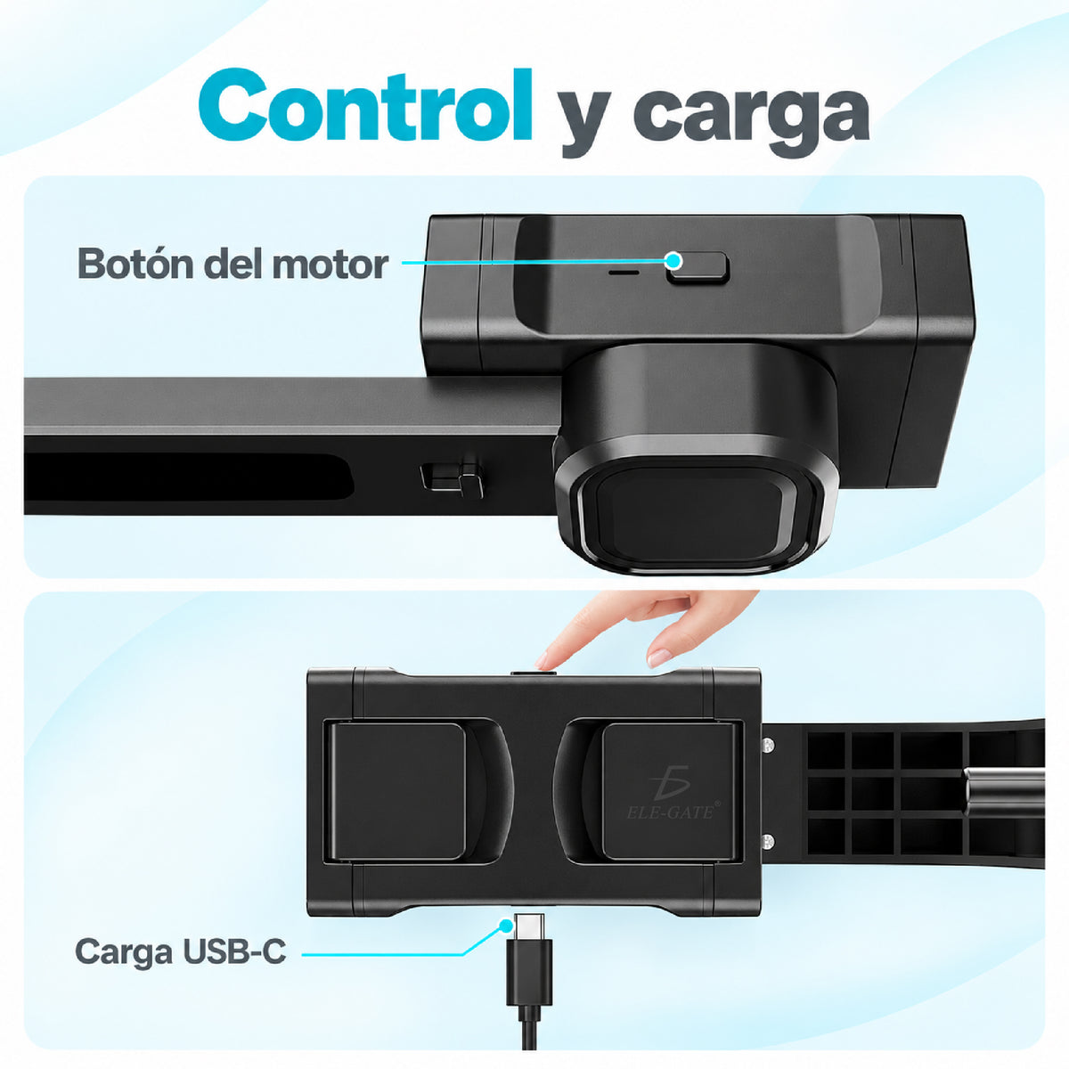 Selfie stick con tripié y control remoto Bluetooth