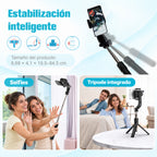 Selfie stick con tripié y control remoto Bluetooth