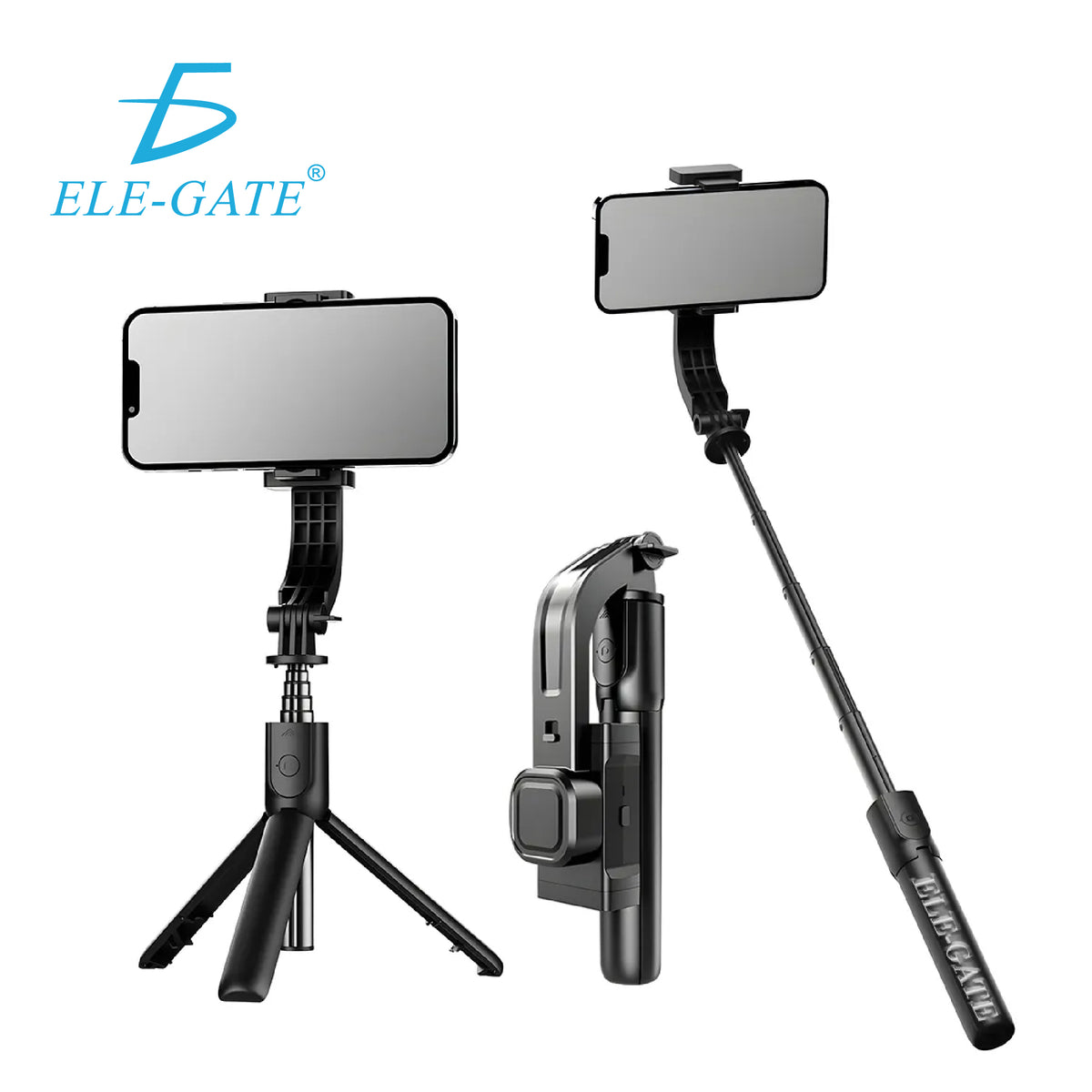 Selfie stick con tripié y control remoto Bluetooth