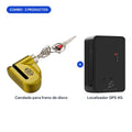 Combo: candado para freno de disco + localizador GPS 4G