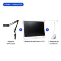 Combo: soporte articulado + tableta de escritura LCD + lámpara de escritorio