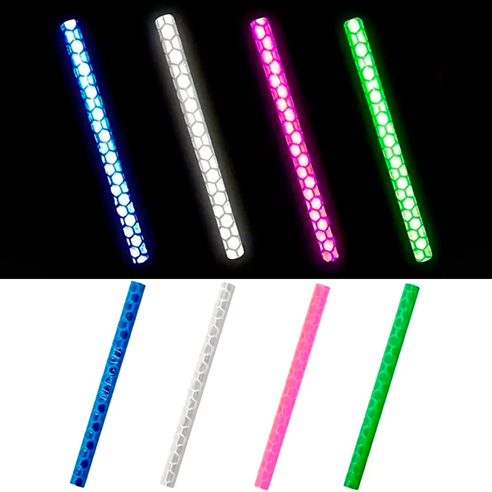 Clips reflectantes en rayos de bicicleta