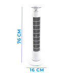 Ventilador de torre de 76 cm con 3 velocidades
