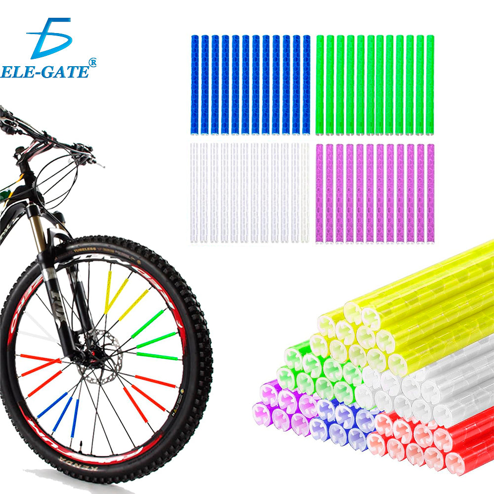 Clips reflectantes en rayos de bicicleta