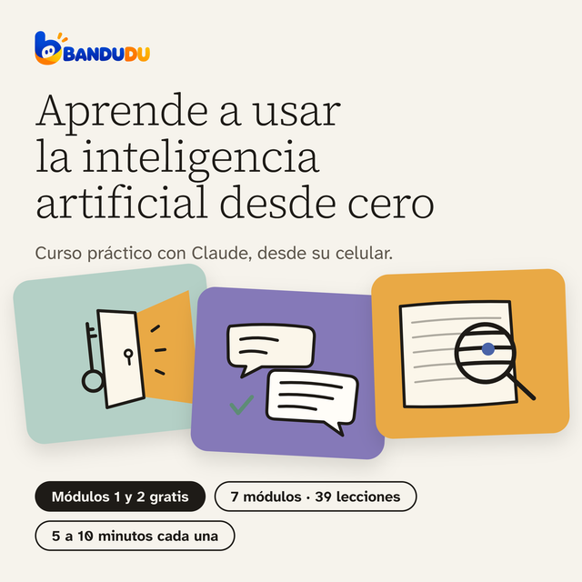 Curso: Aprende a usar la inteligencia artificial desde cero · Nivel 1